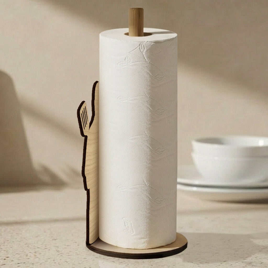 The Grillfather - Personalized Grilling Paper Towel Stand