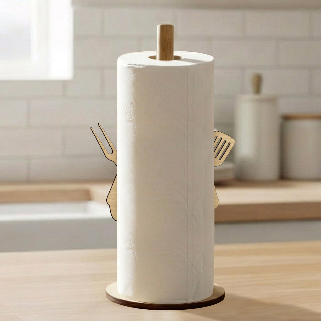 The Grillfather - Personalized Grilling Paper Towel Stand