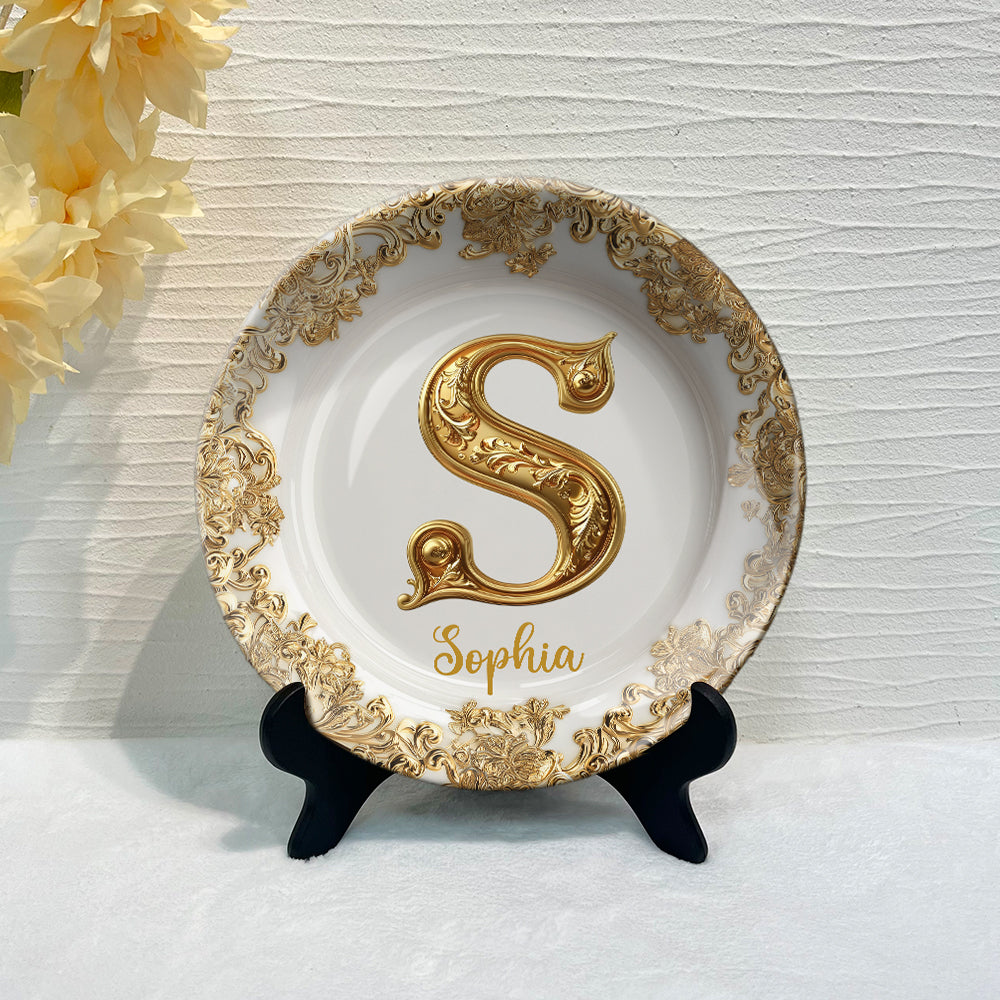 Merry Christmas - Personalized Family Ceramic Round Plate