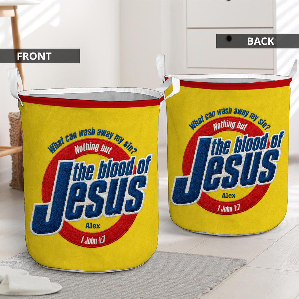 The Blood Of Jesus - Personalized Christian Storage Basket