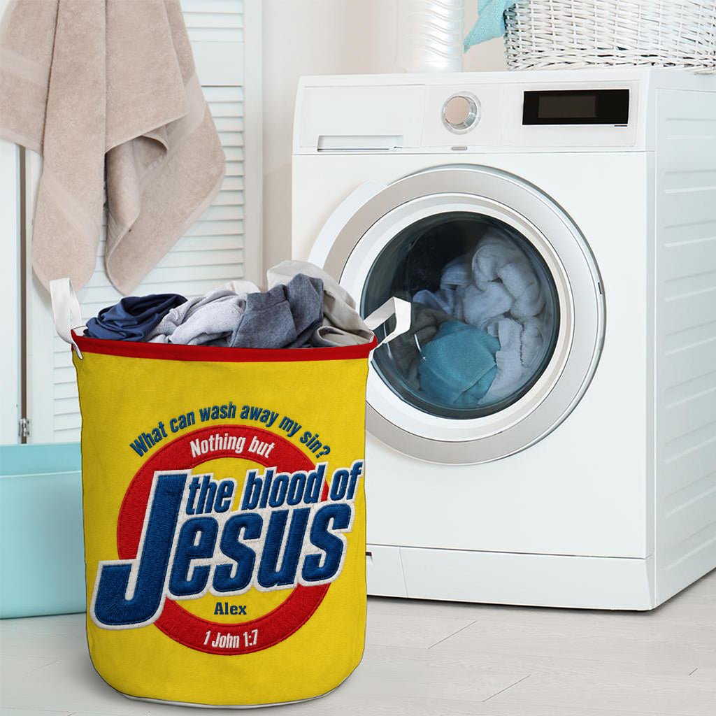 The Blood Of Jesus - Personalized Christian Storage Basket