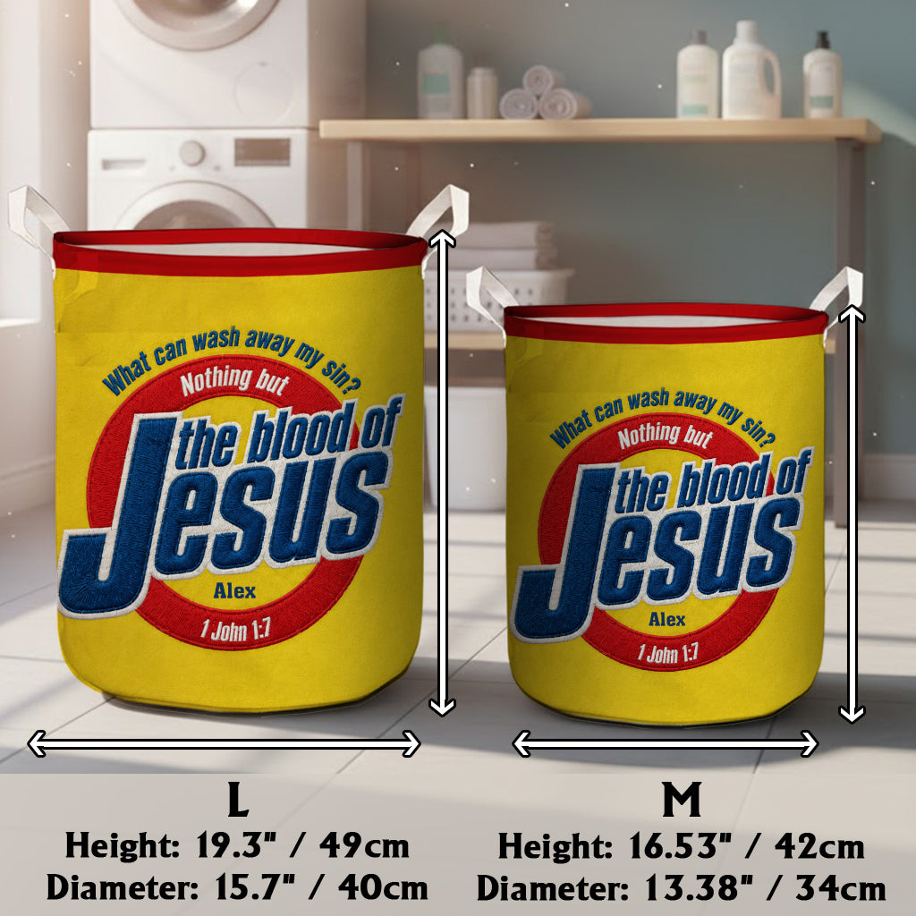 The Blood Of Jesus - Personalized Christian Storage Basket