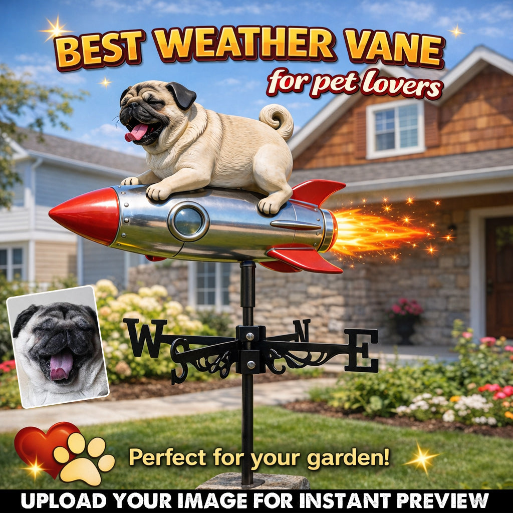 Pet Mom Gift, Dog Lovers Gift Idea - Personalized Dog Weather Vane