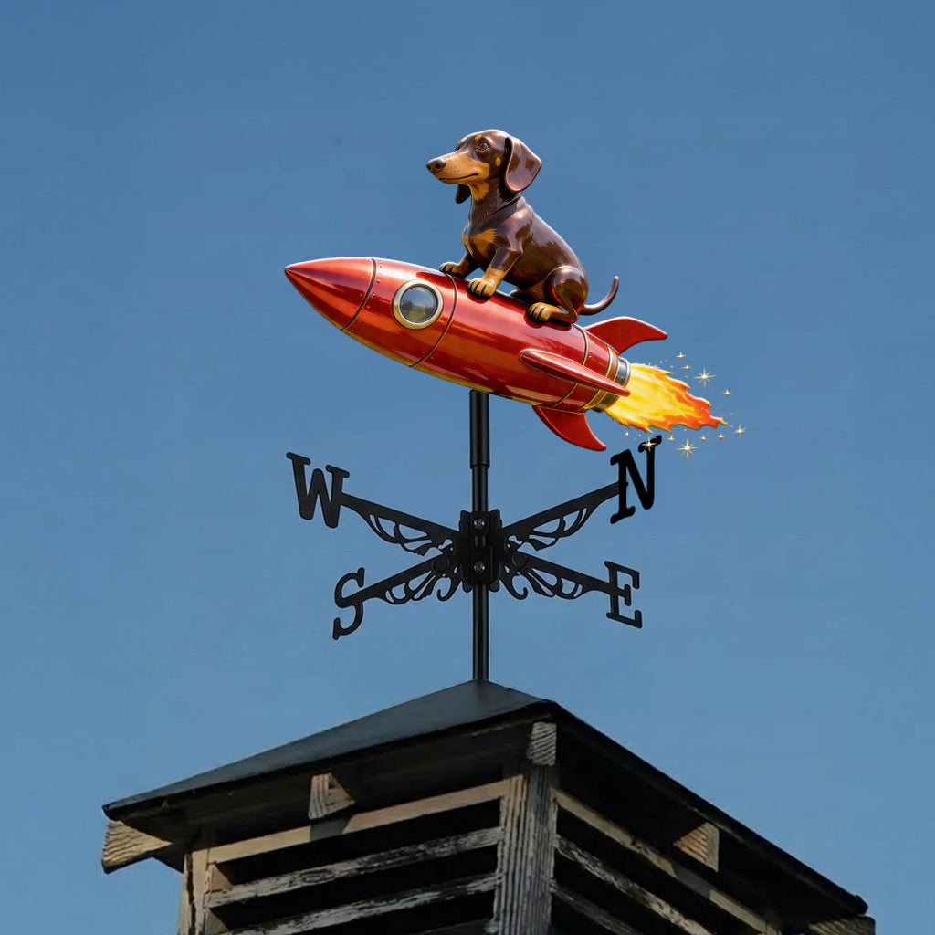 Pet Mom Gift, Dog Lovers Gift Idea - Personalized Dog Weather Vane