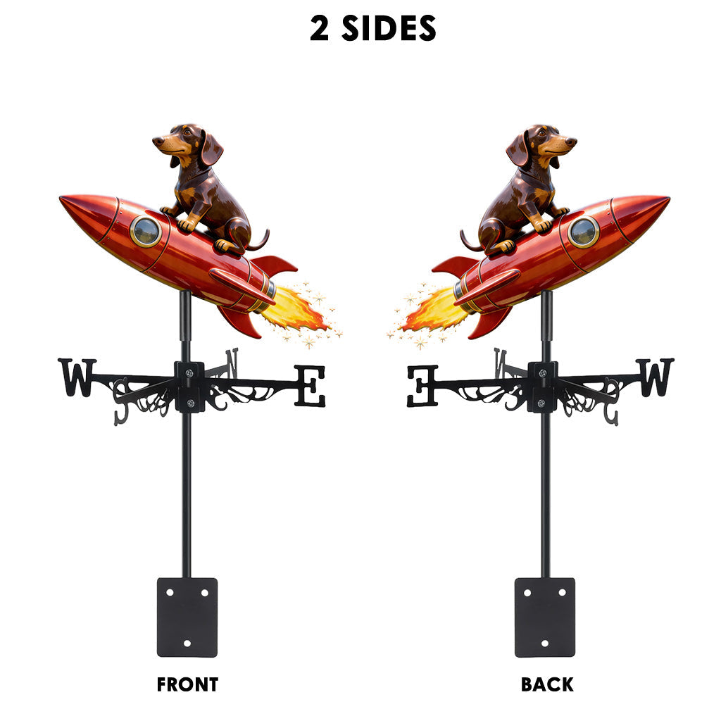 Pet Mom Gift, Dog Lovers Gift Idea - Personalized Dog Weather Vane