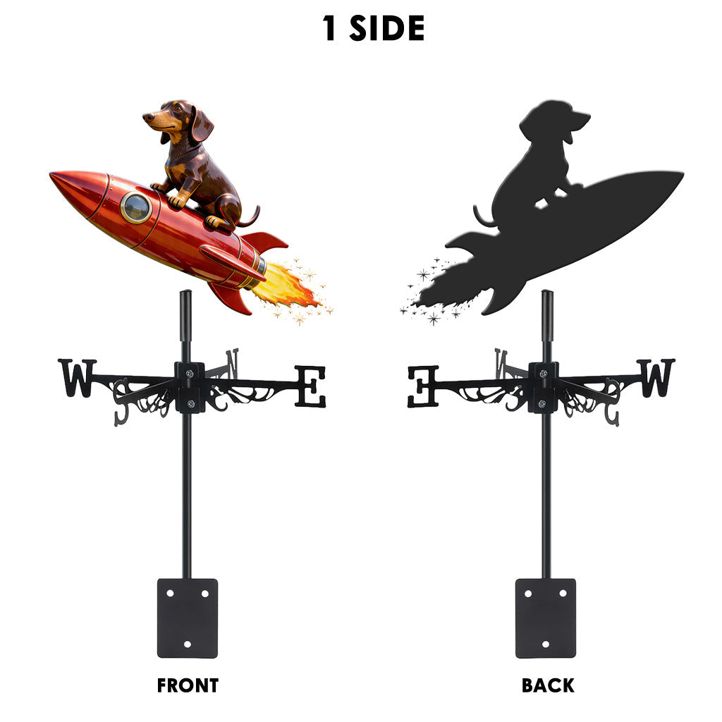 Pet Mom Gift, Dog Lovers Gift Idea - Personalized Dog Weather Vane