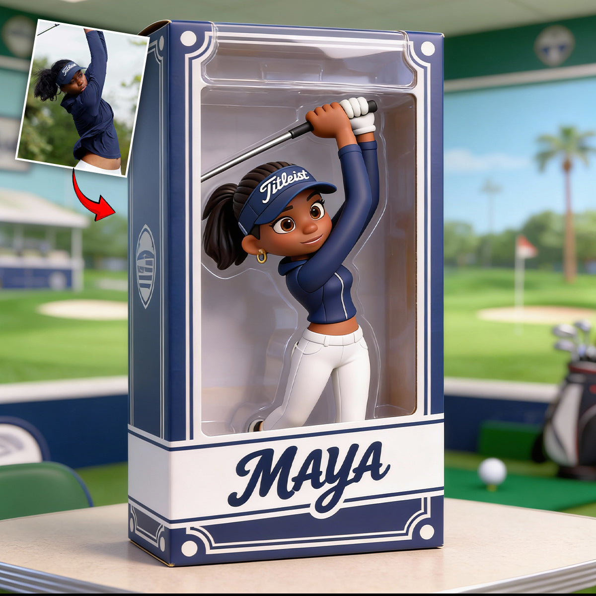 Love Golf - Personalized Golf Custom Shaped Acrylic Plaque