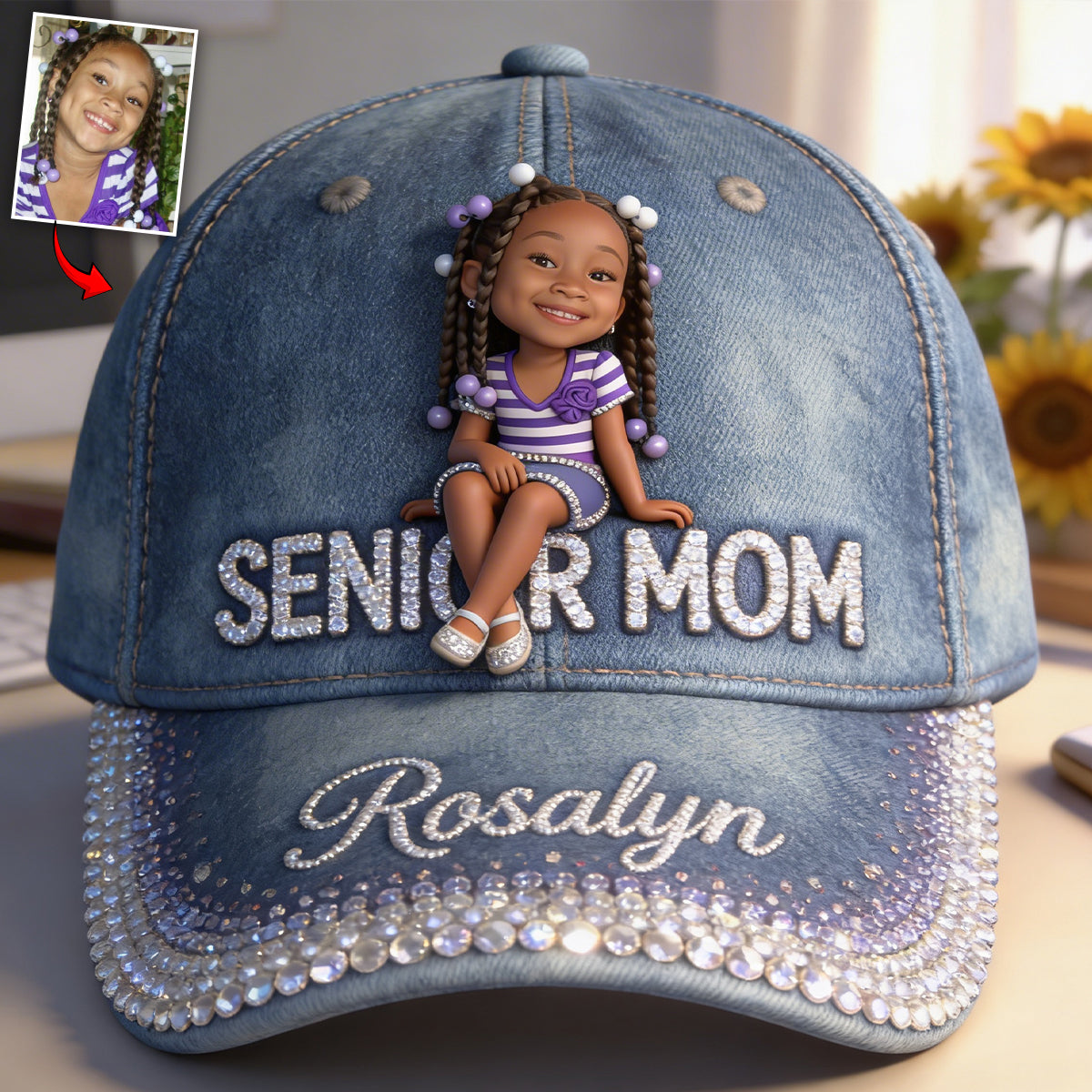 Senior Mom - Personalized Graduation Classic Cap
