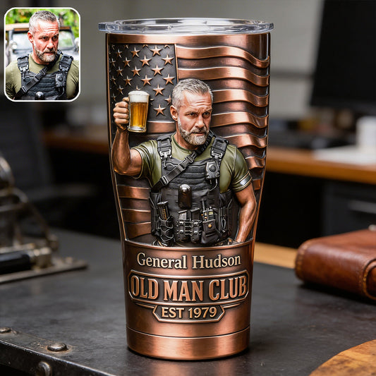 Old Man Club - Personalized Birthday Tumbler