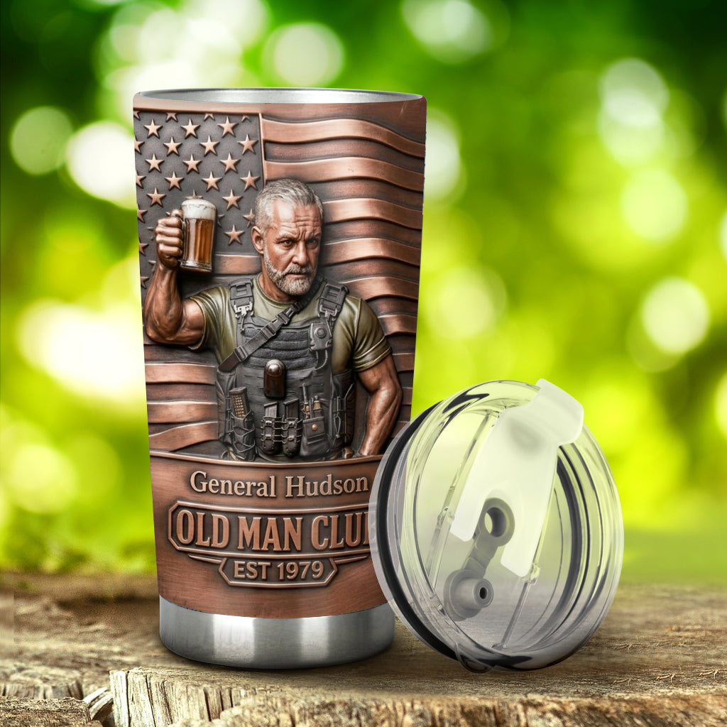Old Man Club - Personalized Birthday Tumbler