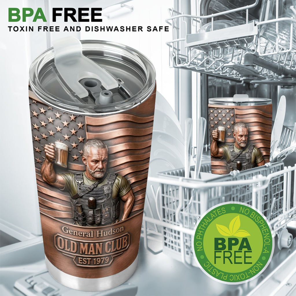 Old Man Club - Personalized Birthday Tumbler