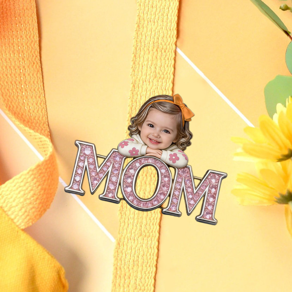 Unique Mother's Day Gift, Custom From Any Photo - Personalized Mother Pin