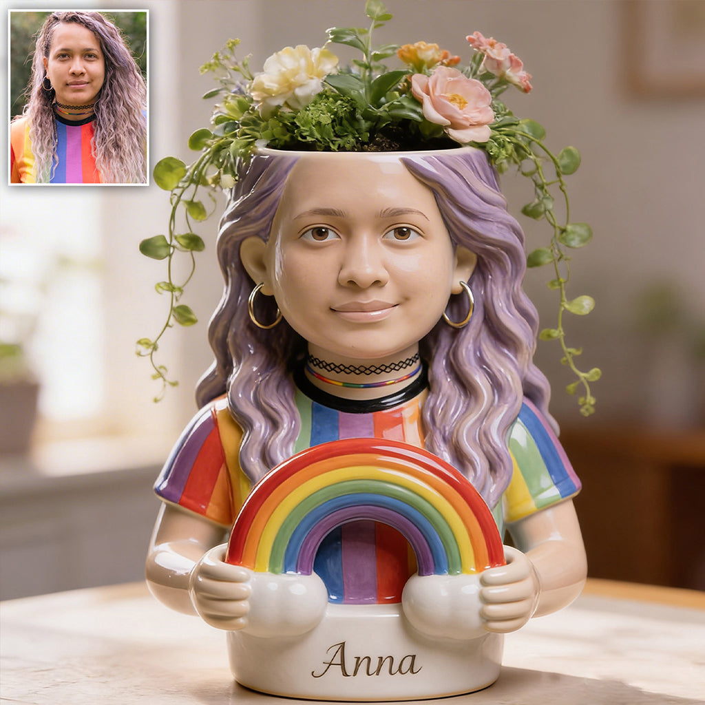 Love Is Love - Personalized LGBT Support Acrylic Pot