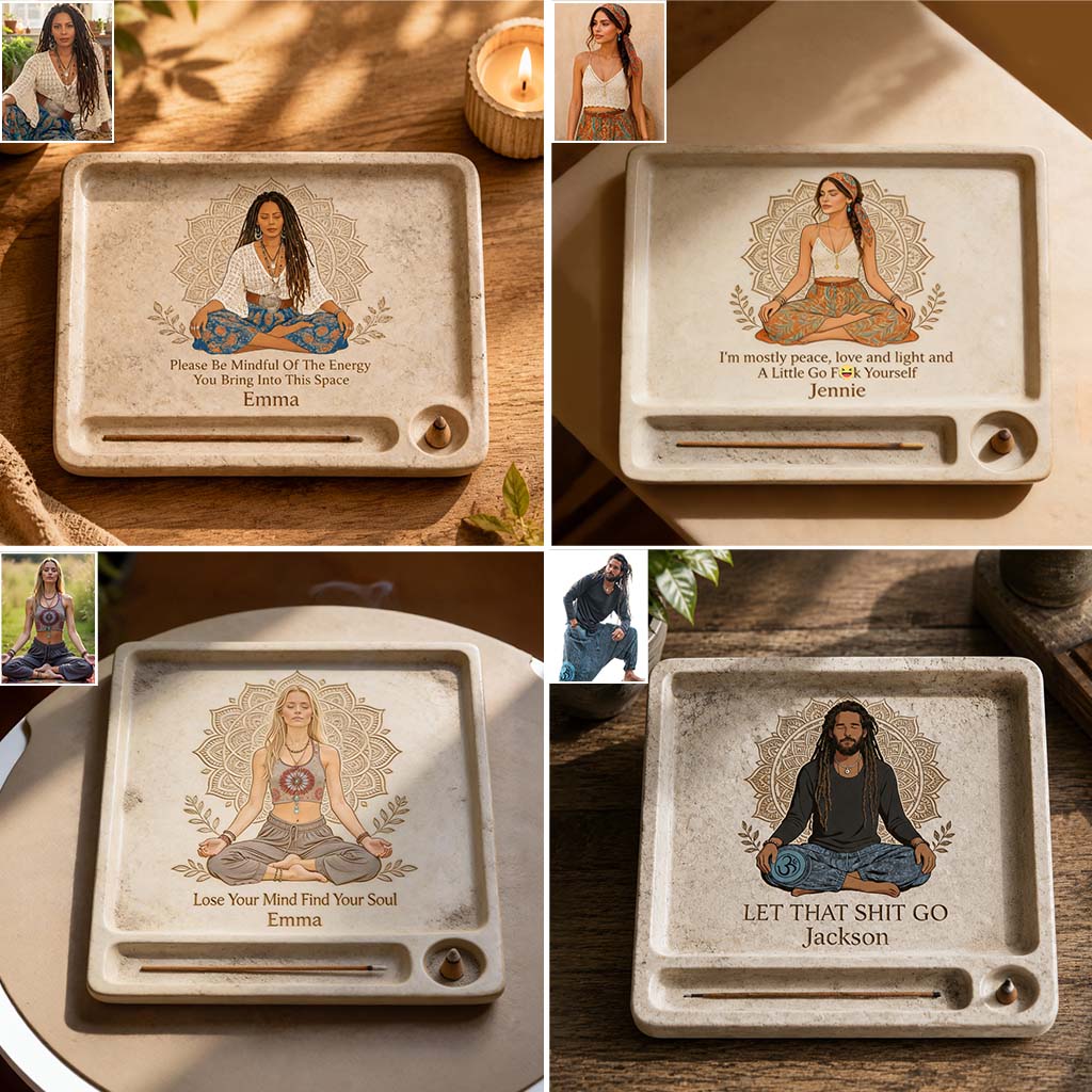 Namaste - Personalized Hippie Catch-All Tray