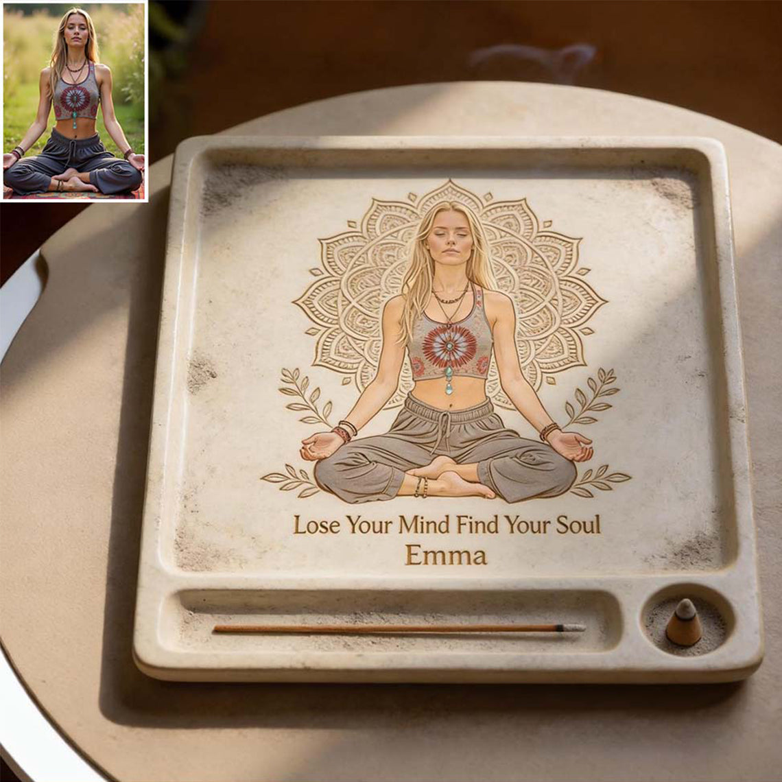 Namaste - Personalized Hippie Catch-All Tray