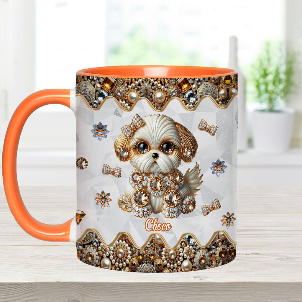 Love Shih Tzu - Personalized Dog Accent Mug
