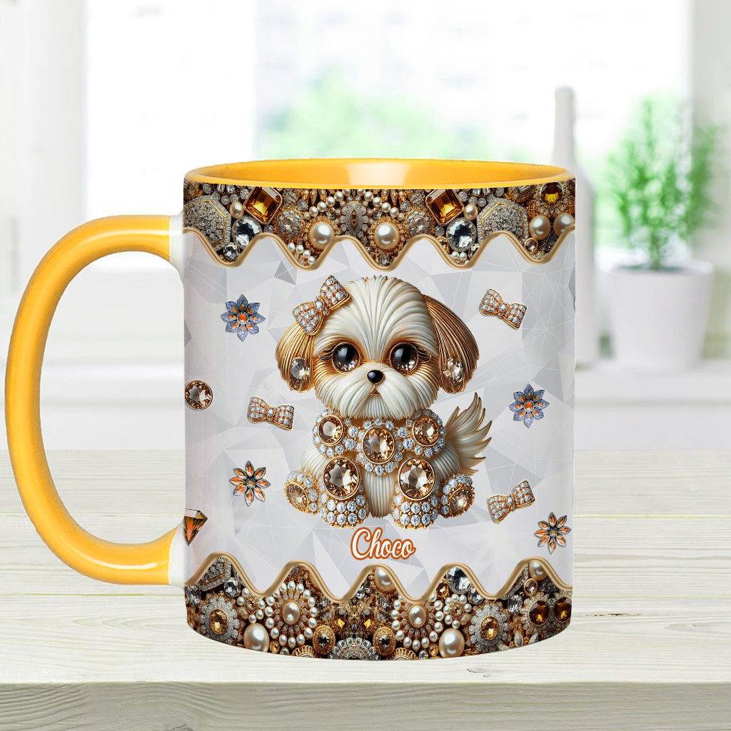 Love Shih Tzu - Personalized Dog Accent Mug