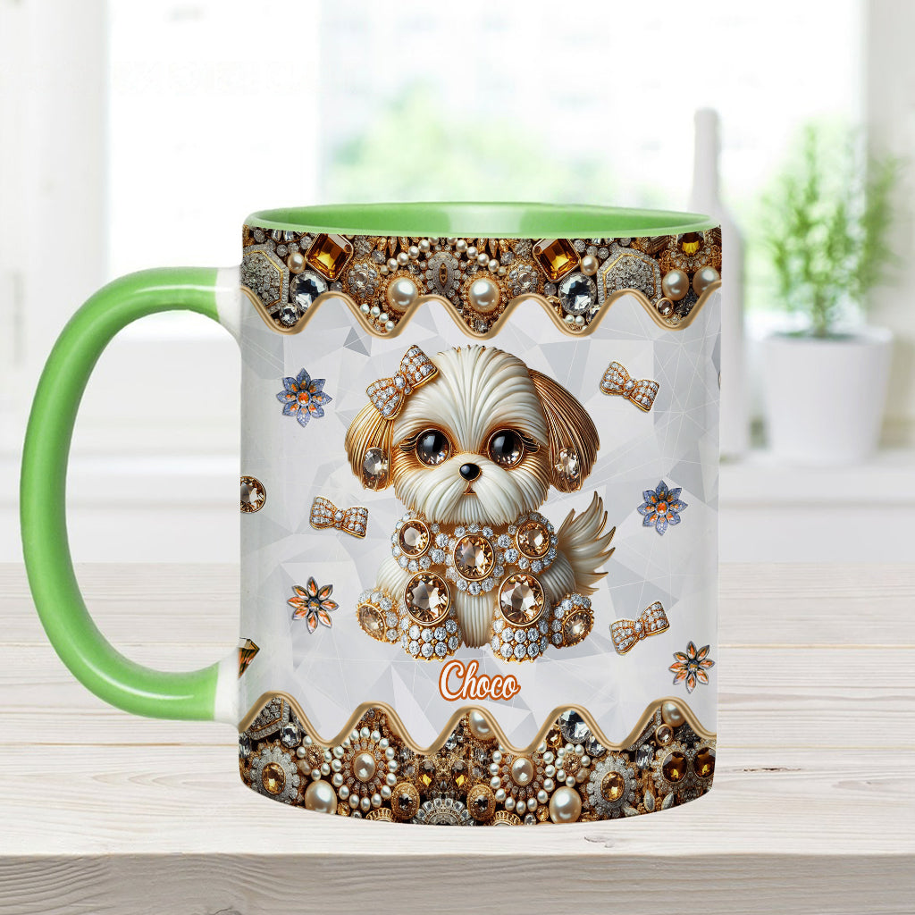 Love Shih Tzu - Personalized Dog Accent Mug