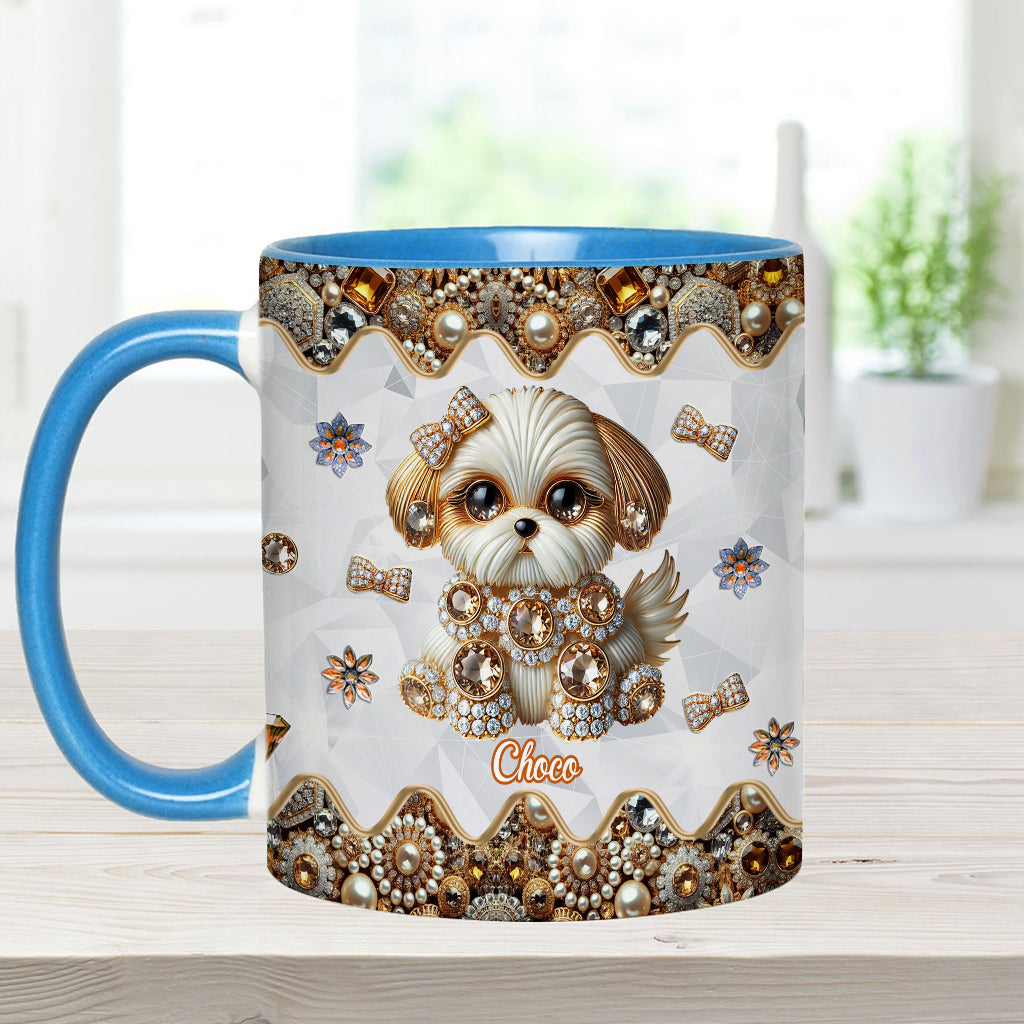 Love Shih Tzu - Personalized Dog Accent Mug