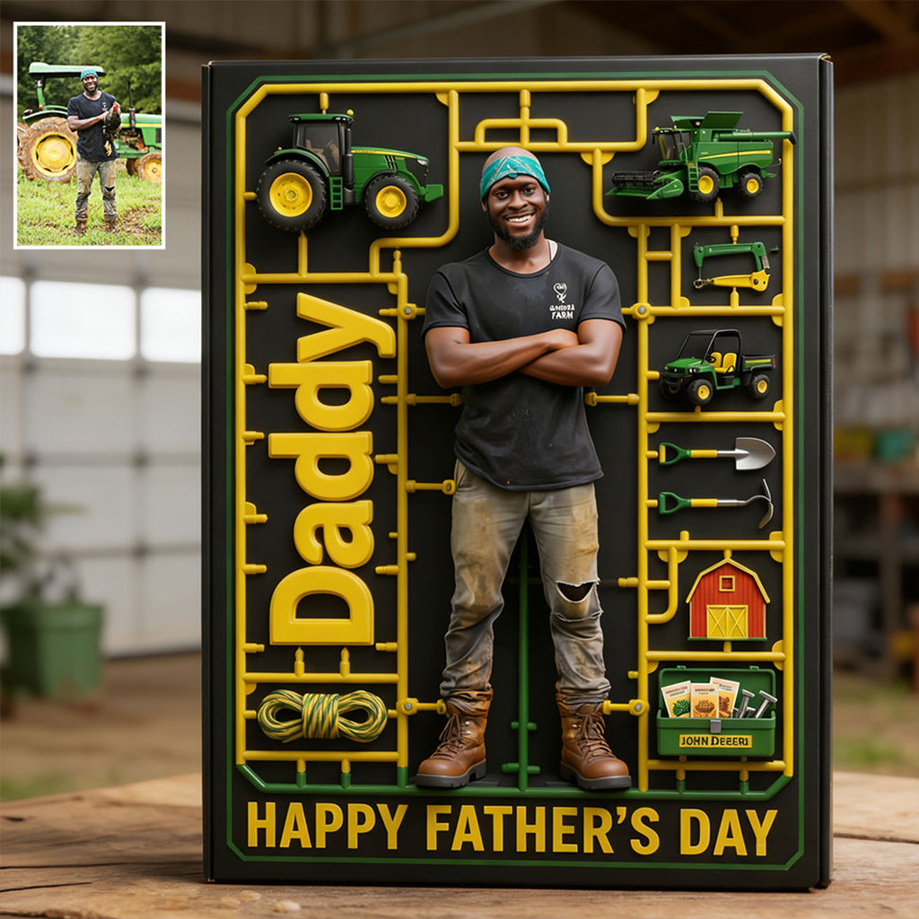 Tractor Dad - Personalized Farmer Custom Shaped Acrylic Plaque