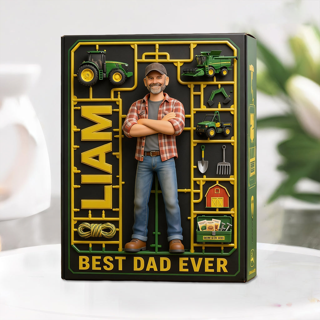 Tractor Dad - Personalized Farmer Custom Shaped Acrylic Plaque