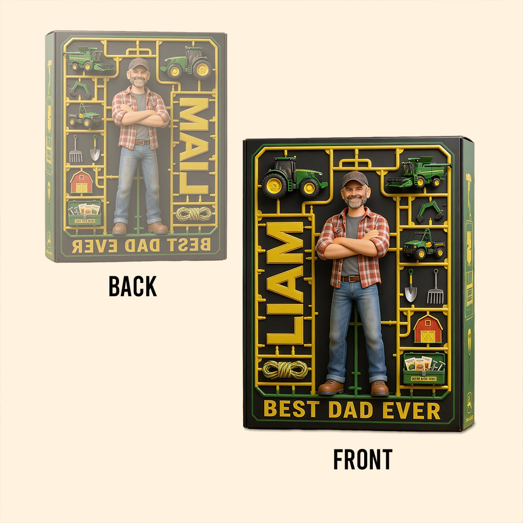 Tractor Dad - Personalized Farmer Custom Shaped Acrylic Plaque