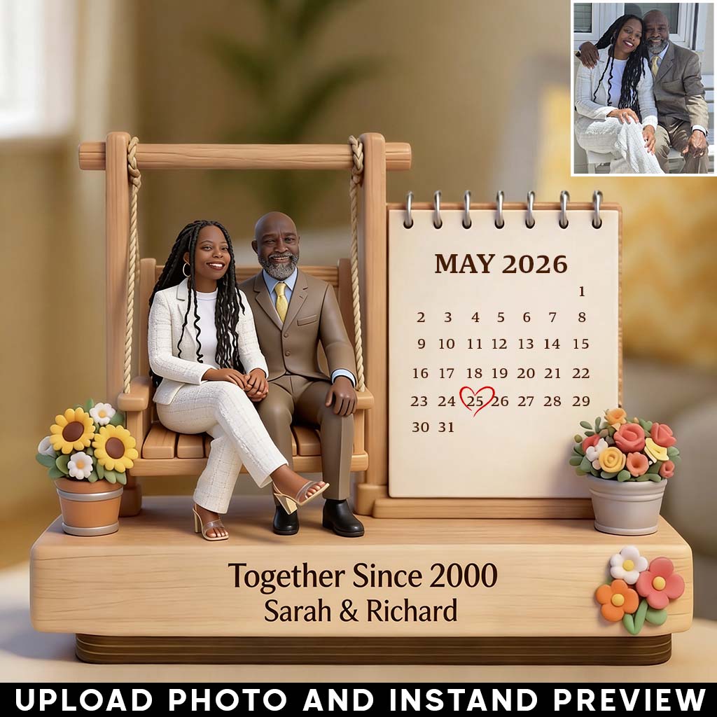 Together Since - Personalized Couple Custom Shaped Wood Plaque