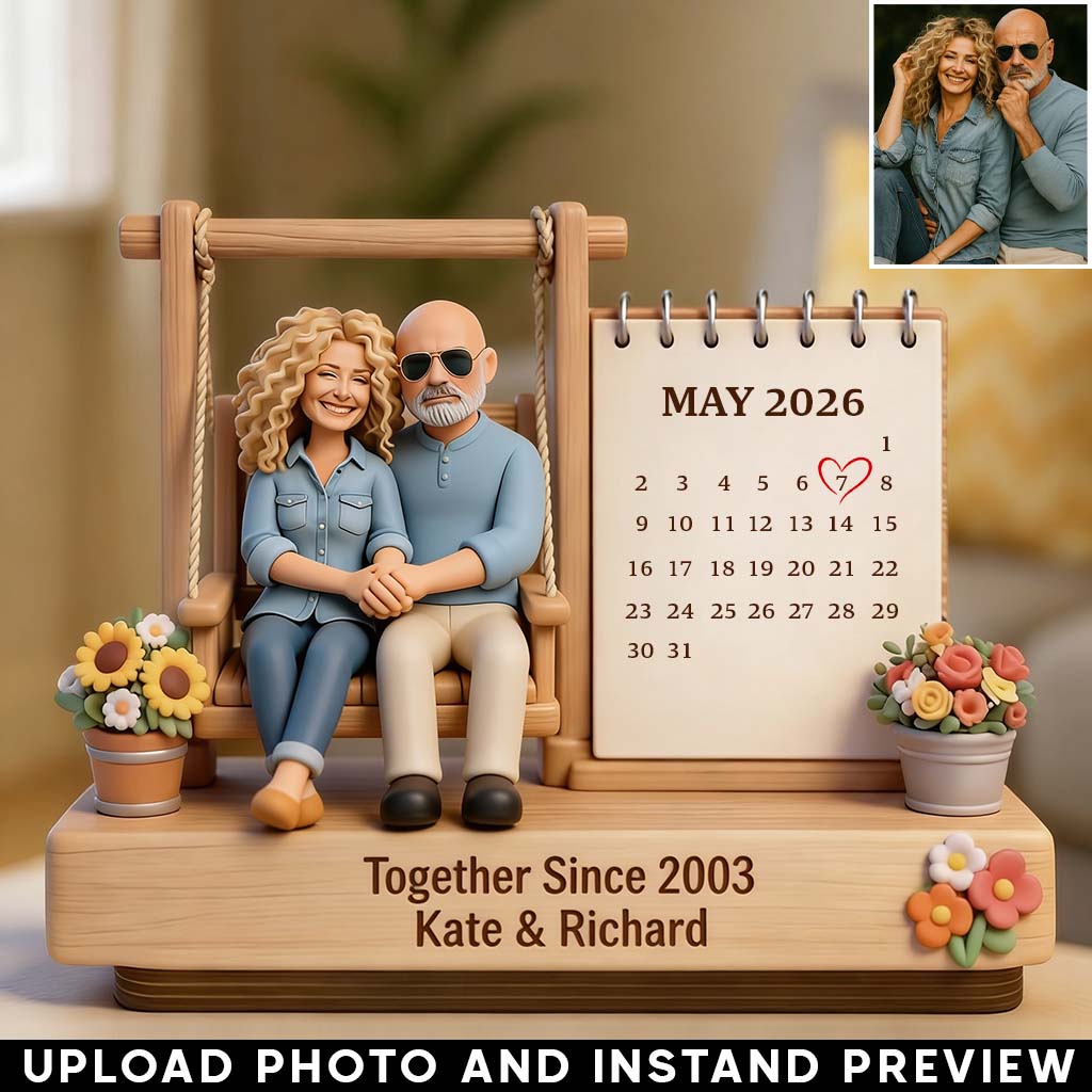 Together Since - Personalized Couple Custom Shaped Wood Plaque