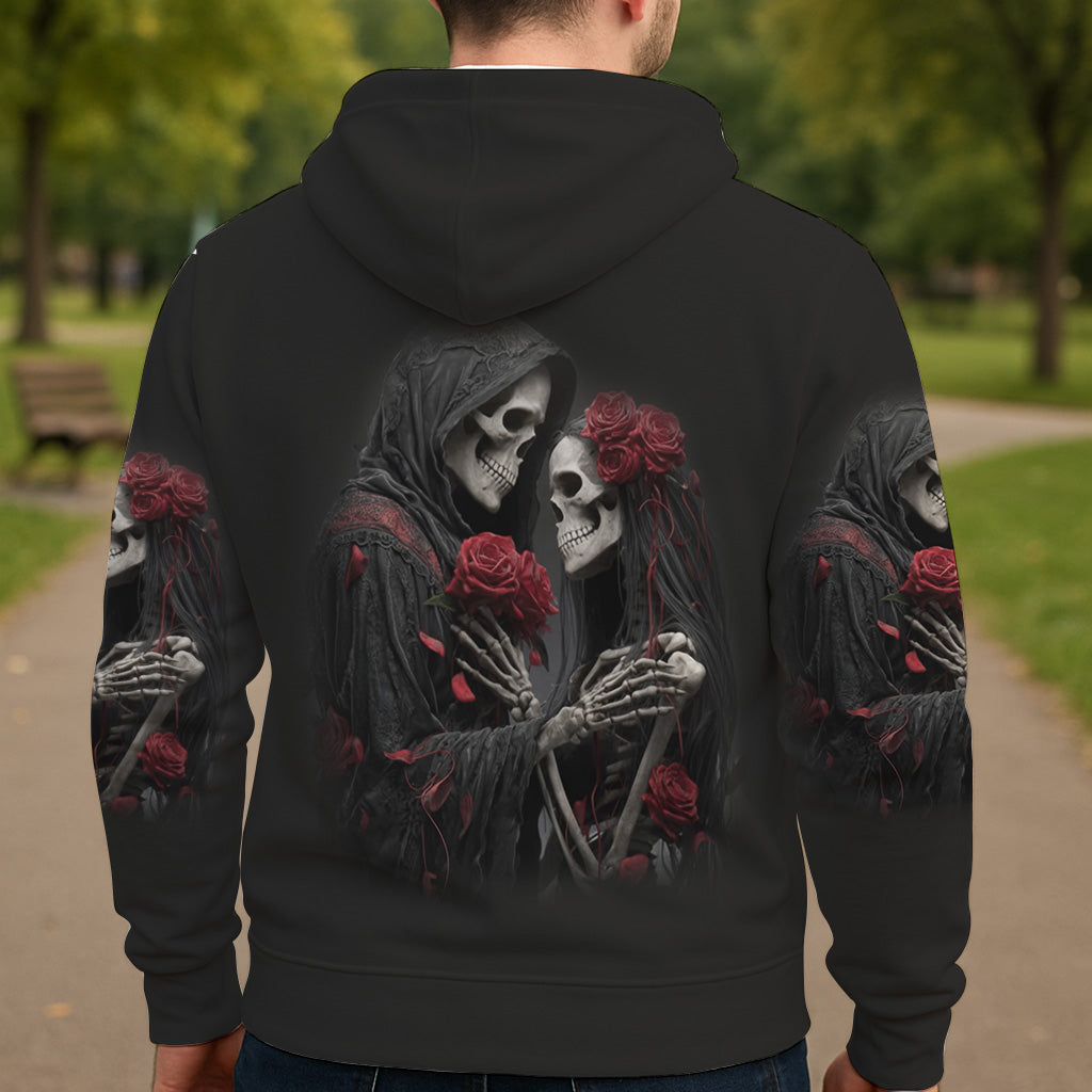 Till Death Do Us Part - Personalized Skull All Over Shirt