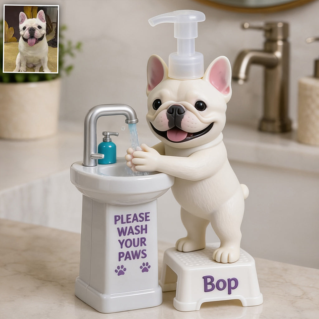 Please Wash Your Paws - Personalized Dog Pump Dispenser