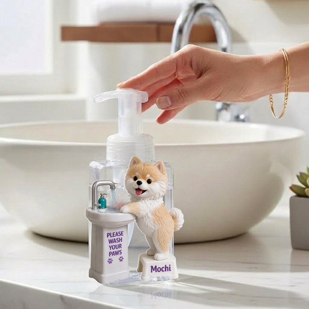 Please Wash Your Paws - Personalized Dog Pump Dispenser