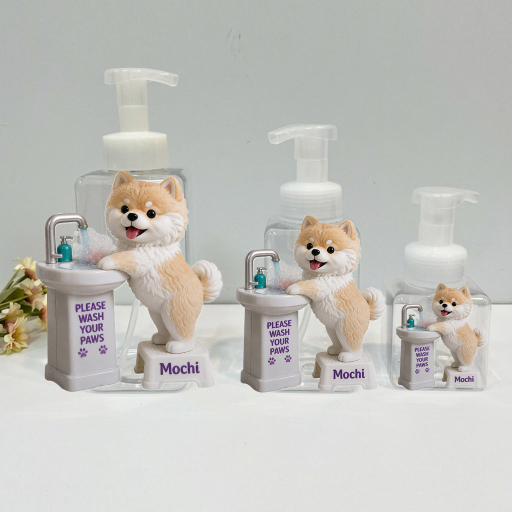 Please Wash Your Paws - Personalized Dog Pump Dispenser