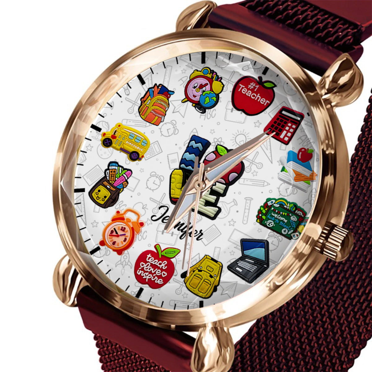 Teachers Who Love Teaching - Personalized Teacher Women Hand Watch