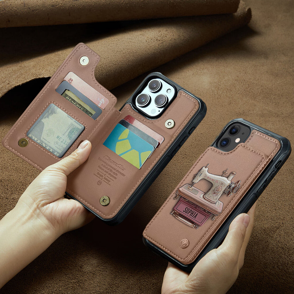 Sewing Machine - Personalized Sewing Wallet Phone Case
