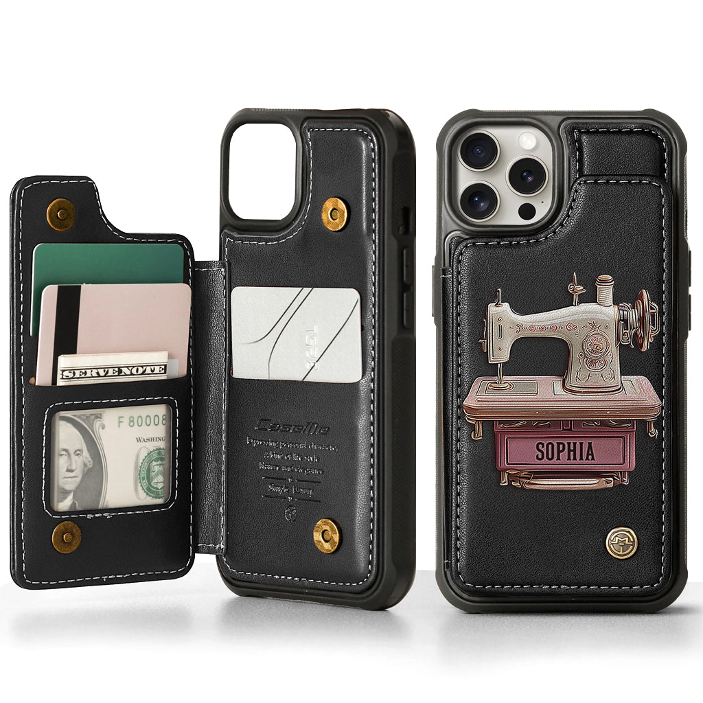 Sewing Machine - Personalized Sewing Wallet Phone Case