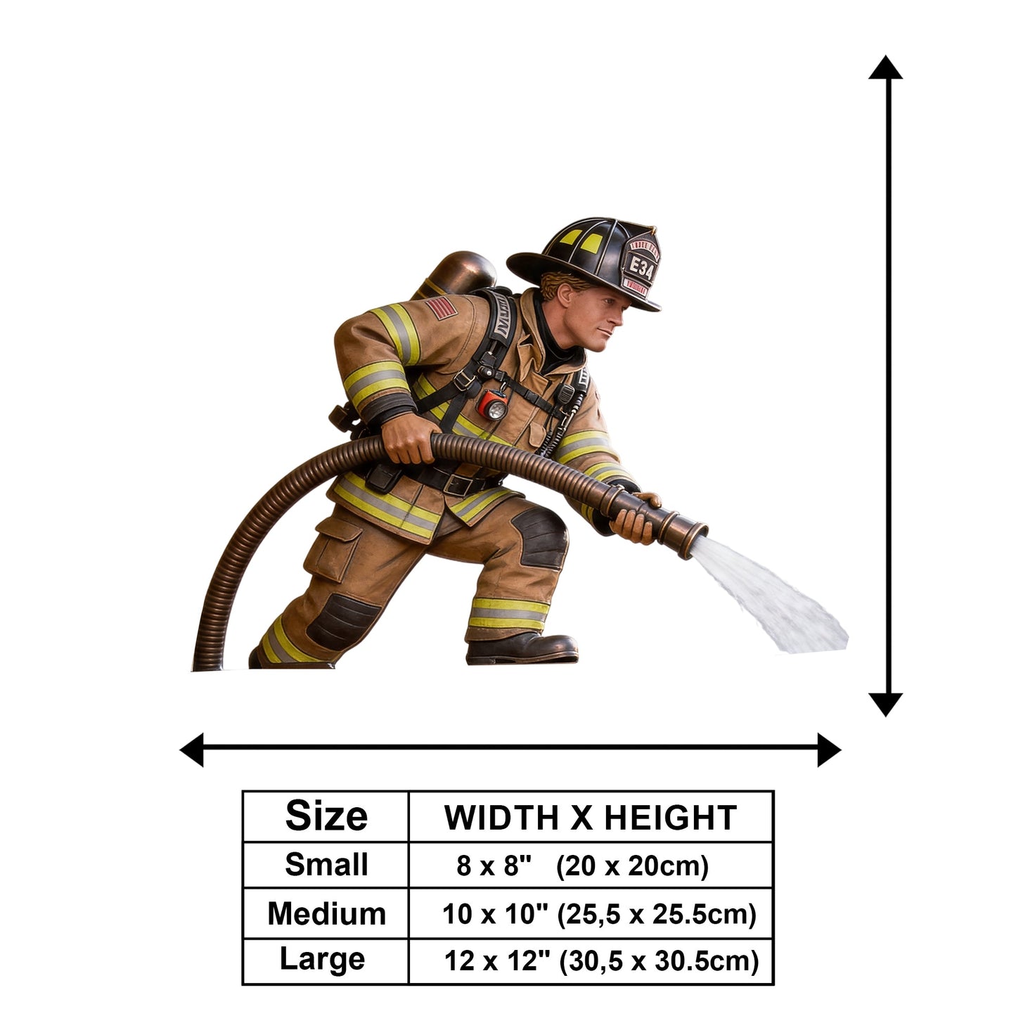 Proud Firefighter - Personalized Firefighter Wooden Wall Mount Sign