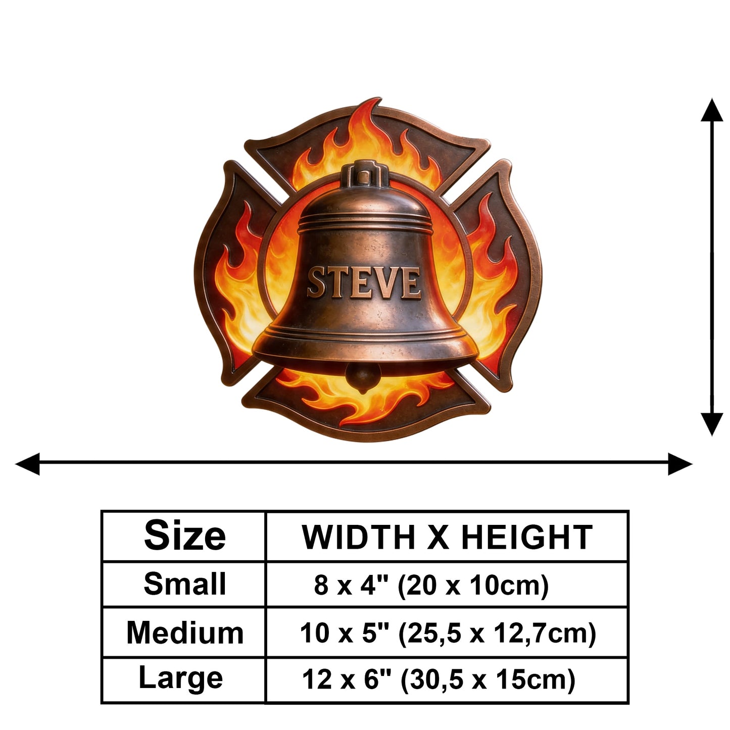 Proud Firefighter - Personalized Firefighter Wooden Wall Mount Sign