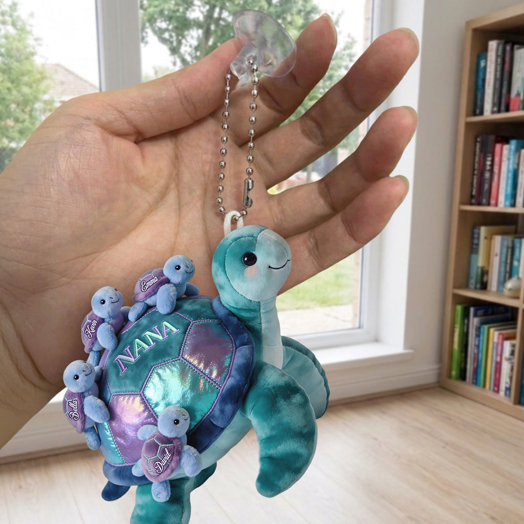 Nana Turtle - Personalized Grandma Plush Keychain