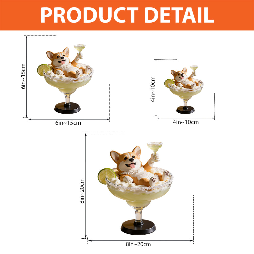 Personalized Dog Swimming In Cocktail, Wine, Whiskey - Personalized Dog Custom Shaped Acrylic Plaque