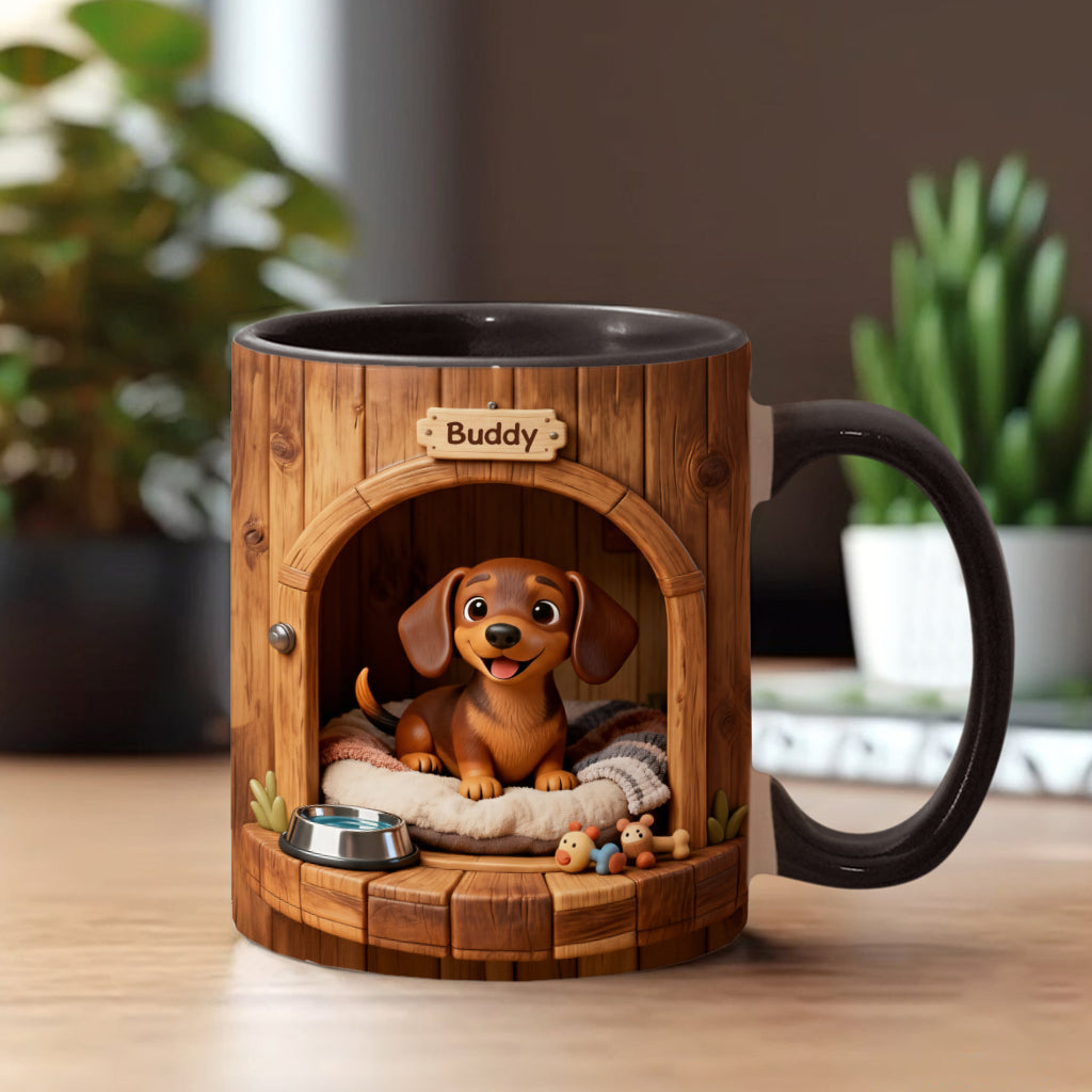 Puppy’s Cozy House Mug - Personalized Dog Accent Mug