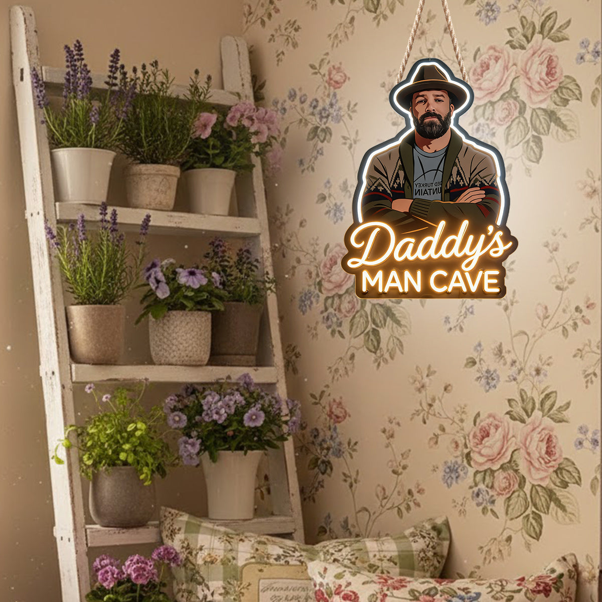 Man’s Signature Sign - Personalized Father LED Light Acrylic Sign