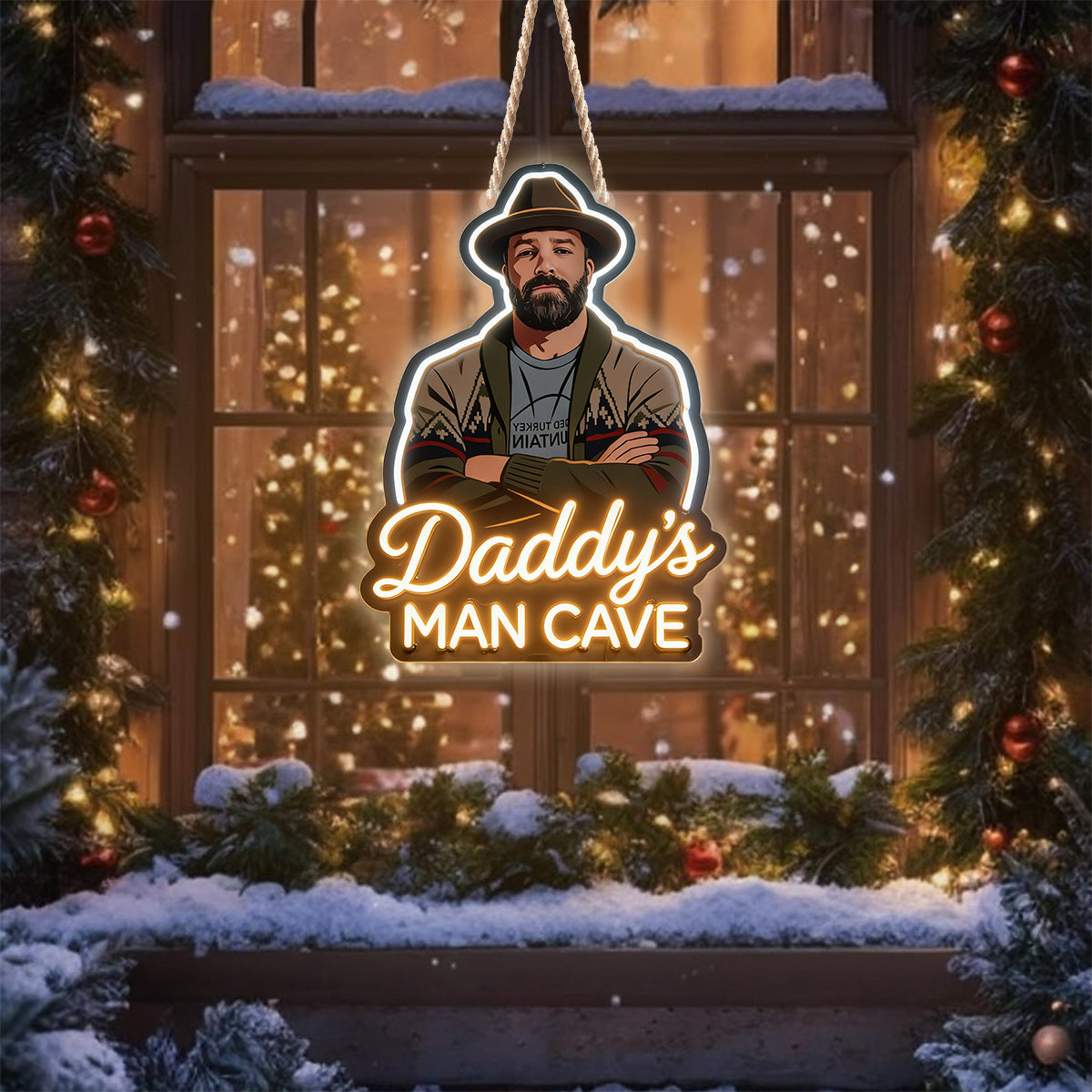 Man’s Signature Sign - Personalized Father LED Light Acrylic Sign