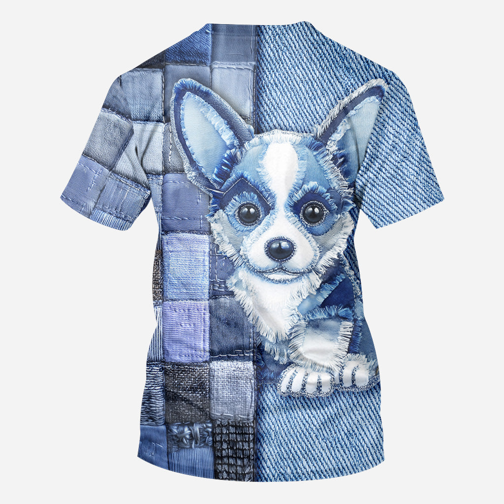 Love Pembroke Welsh Corgi - Personalized Dog All Over Shirt