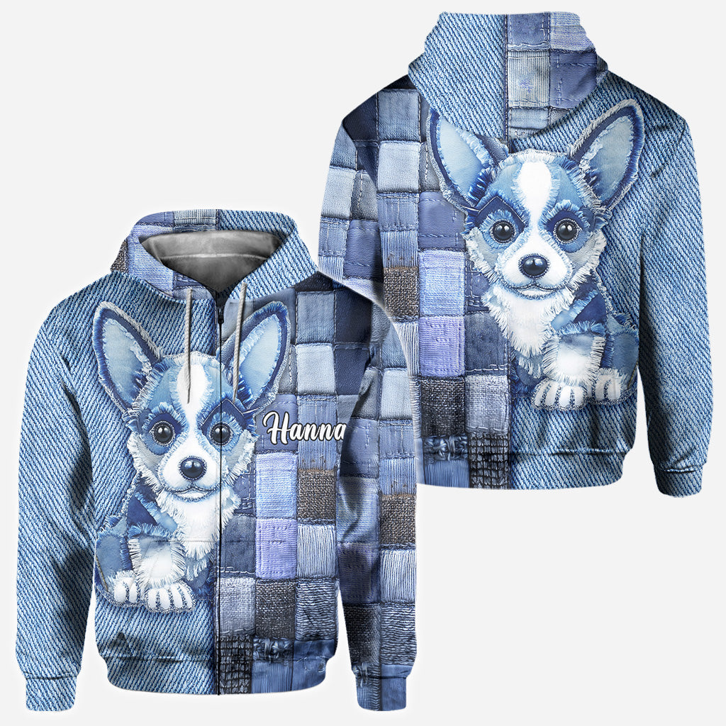 Love Pembroke Welsh Corgi - Personalized Dog All Over Shirt