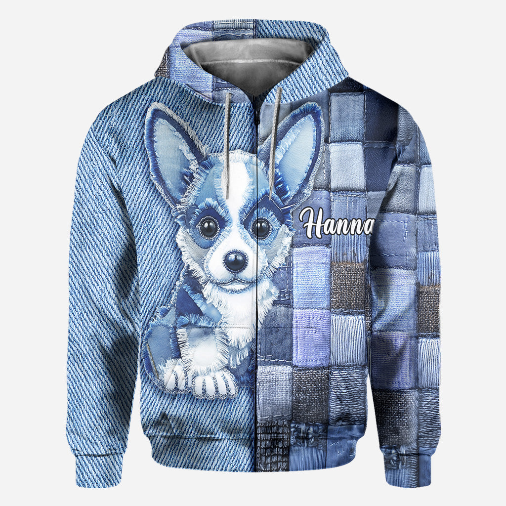 Love Pembroke Welsh Corgi - Personalized Dog All Over Shirt