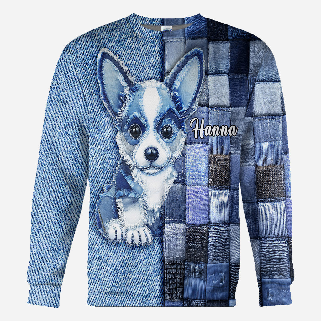 Love Pembroke Welsh Corgi - Personalized Dog All Over Shirt