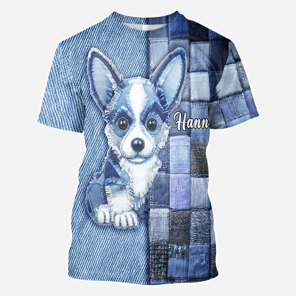 Love Pembroke Welsh Corgi - Personalized Dog All Over Shirt