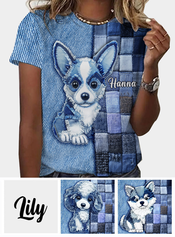 Love Pembroke Welsh Corgi - Personalized Dog All Over Shirt