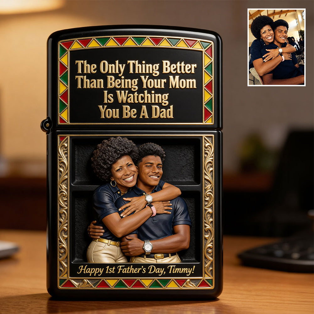 The Blackfather - Personalized African American Lighter