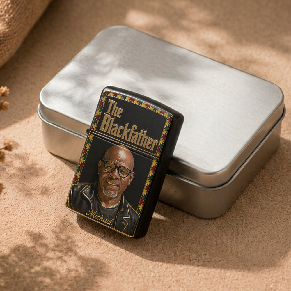 The Blackfather - Personalized African American Lighter